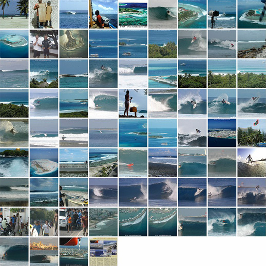 Pictures of the surf and waves in North Malé Atoll